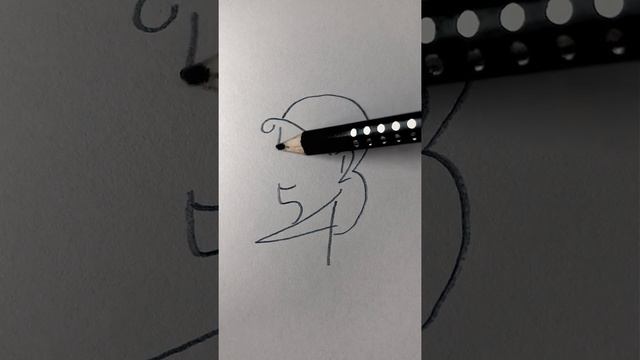 Как нарисовать ЛИЦО из цифр 1-10 | Легко превращаем цифры в рисунок смотреть онлайн