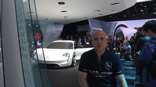Porsche Mission E concept in IAA 2015 смотреть онлайн