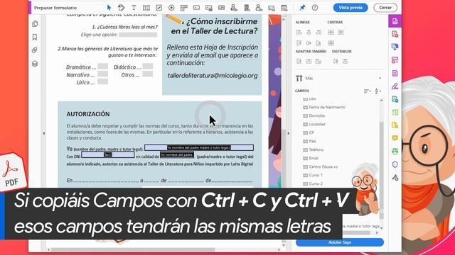 ? Cómo CREAR un PDF RELLENABLE✔️ Cómo convertir un PDF en FORMULARIO EDITABLE para ALUMNOS y más смотреть онлайн