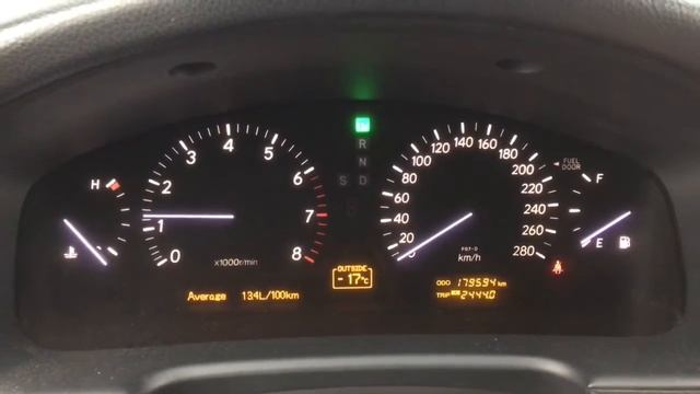 Lexus LS 430. 2004. Запуск после недельной стоянки на улице с ночной температурой -30 смотреть онлайн