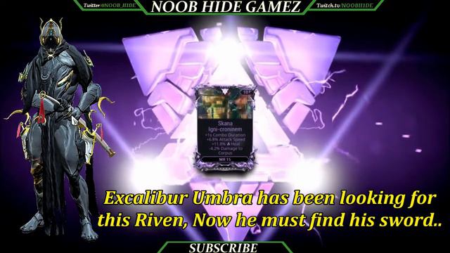 Warframe My First Melee Riven ??? Excalibur Umbra ready??? смотреть онлайн