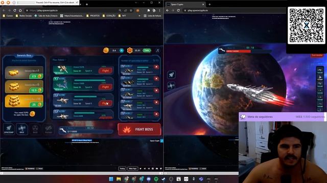 SPACE CRYPTO - FARMANDO COM 120 NAVES - 2 CONTAS 60 / 60 - 4 TIMES DE 15. смотреть онлайн