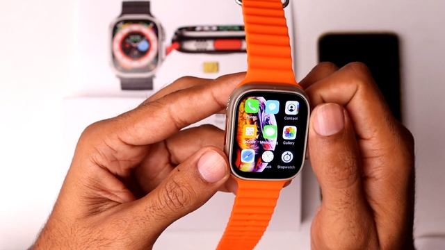 S8 Ultra 4G Smart Watch Home Screen Gird смотреть онлайн