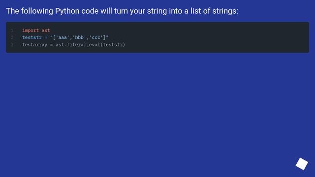 How to convert a string with comma-delimited items to a list in Python? смотреть онлайн