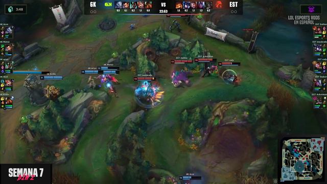 LA ÚLTIMA SERIE DE ESTRAL ANTES DE PLAYOFFS! | 6K vs EST Partida 1 RESUMEN LLA APERTURA 2024 смотреть онлайн