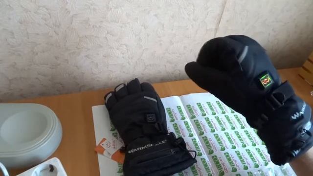 Перчатки с подогревом ладони и пальцев с термостатом Warmspace вармспейс смотреть онлайн