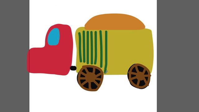 Рисование грузовика детям часть 33 смотреть онлайн