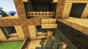 Как Построить Стартовый Дом 3 Этажа в Майнкрафте перезолив с ютуба