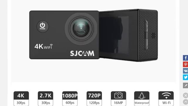 Экшн камера hd + 4К SJCAM SJ4000 AIR смотреть онлайн
