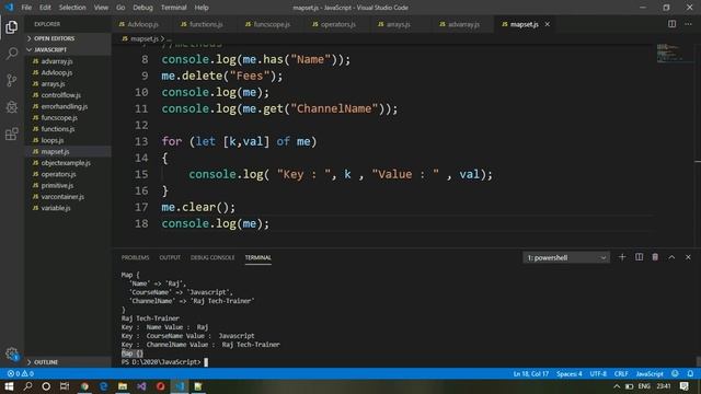 JavaScript Tutorial for Beginners | Part 16 - Datastructure - Map, Set | Learn JavaScript | ES6 смотреть онлайн