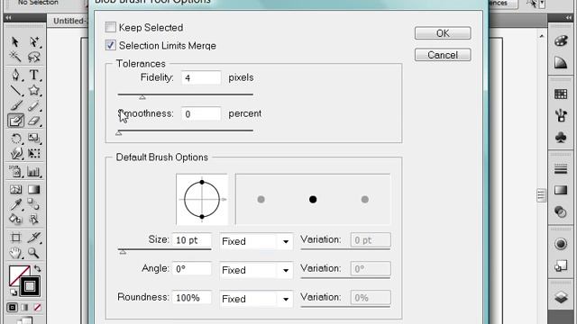 14 Инструмент Blob Brush Tool Кисть клякса в Adobe Illustrator CS4 смотреть онлайн