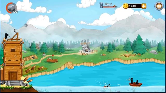 Катапульта: Атака пиратов (10 дней выживание) #катапульта #Catapult #Stickman #Стикмэн смотреть онлайн