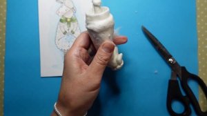 МК Ёлочная ватная игрушка  «Овечка» Часть 4.  DIY Cotton wool Christmas Ornament '' Sheep'' Part 4.
