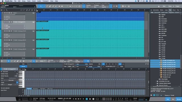 How To Create Groove Templates From MIDI Files In PreSonus Studio One смотреть онлайн