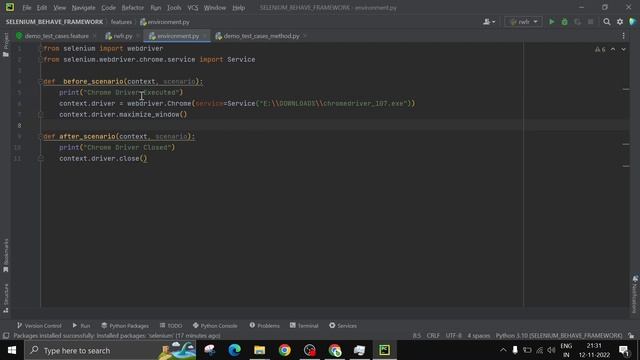 Python Behave (BDD) Framework with Selenium Hindi - Part 3 Selenium Implementation смотреть онлайн