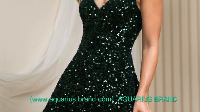 Vbar Bac Zip Tube Sequin Jumpsuit /Short A Line Cocktail Dress www aquarius brand com AQUARIUS BRAN смотреть онлайн