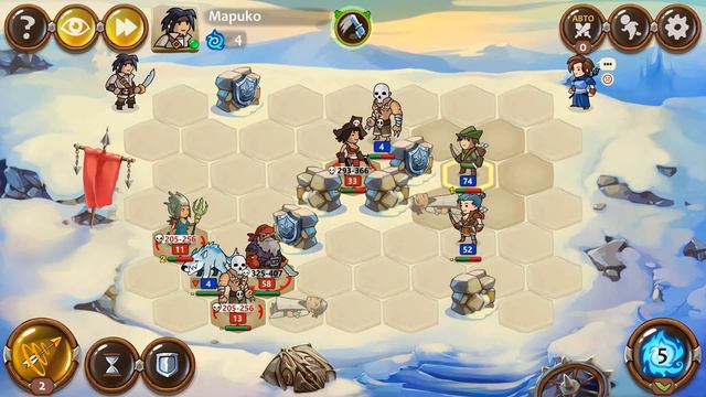 Braveland Heroes, дуэль Мага холода против Капитана пиратов смотреть онлайн