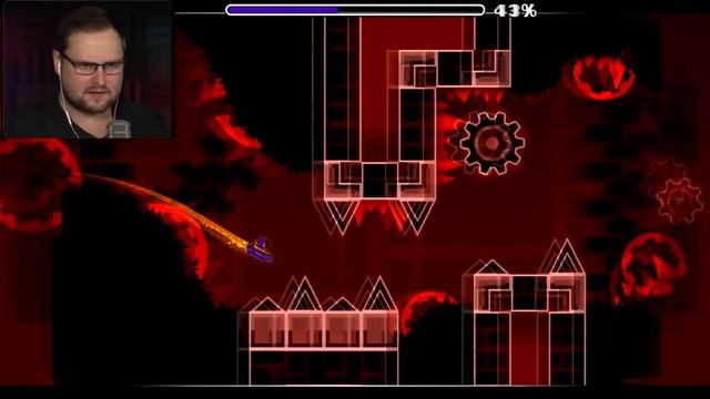 КУПЛИНОВ ПРОШЁЛ Bloodbath в GEOMETRY DASH на 100% (удалённое видео)