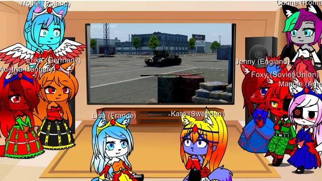 CountryFurries (kingdom universe) react to: War thunder: T-34 / 85 VS M4A3 Sherman смотреть онлайн