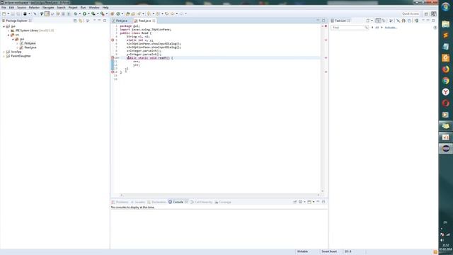 Java программирование eclipse GUI (написал не сразу, изначально тупил) смотреть онлайн