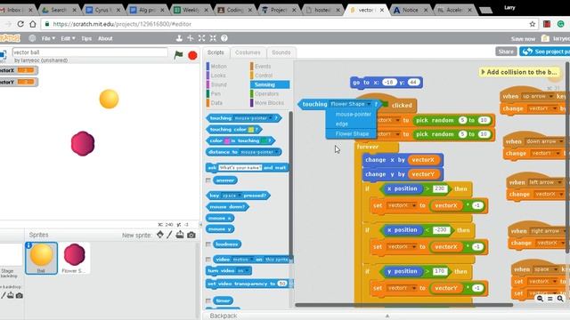 Make a Bouncing Ball in Scratch - Episode 5 - Adding Collision смотреть онлайн