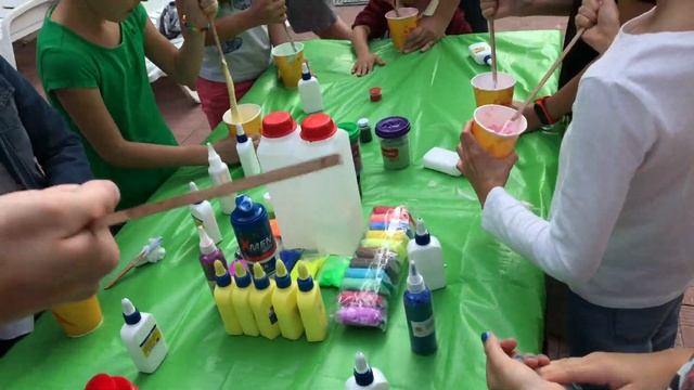 Slime party у Сонечки на ДР/Слайм пати/Делаем огромный слайм! смотреть онлайн