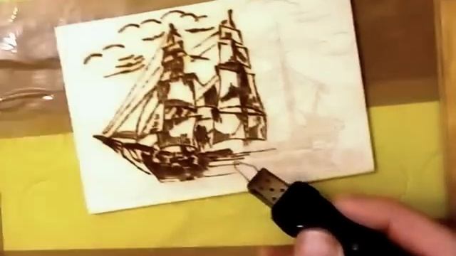 детские наборы для выжигания по дереву видео+ПАРУСНИК+BURNING+MASTER CLASS+DRAWING OF A SAILBOAT смотреть онлайн