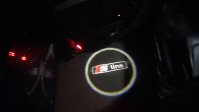 Audi A4 S-line logo ligth (No Drill Ghost Shadow) LED смотреть онлайн