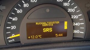 MB C180 w203 BATTERY / Generator Fault