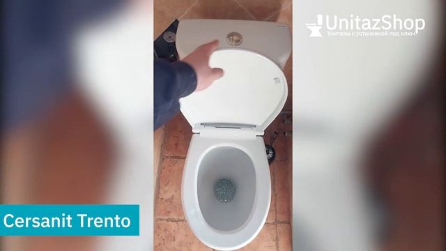 Тест смыва и микролифта унитаза Cersanit Trento от UnitazShop смотреть онлайн