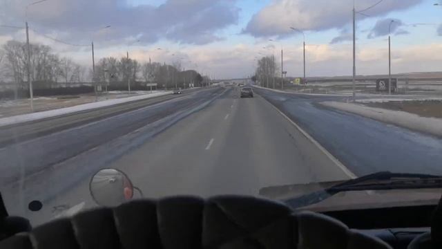 volvo VNL!!!! 1100км за 17часов!!!! гололёд Новосибирск!!!! смотреть онлайн