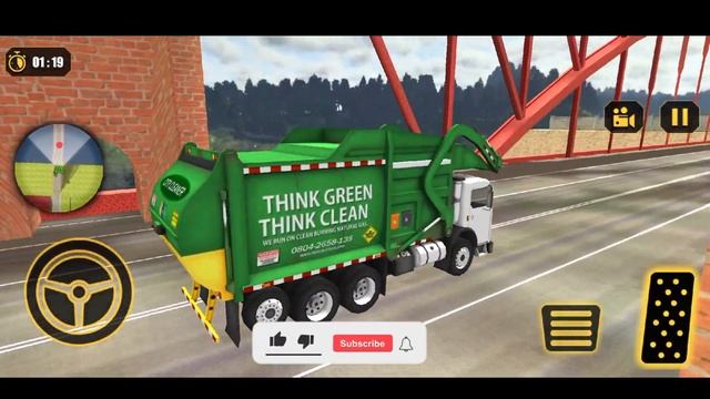 City Garbage truck driving simulator 2020 –Ultimate City Trash Truck Driver Games – Android Gamepla смотреть онлайн