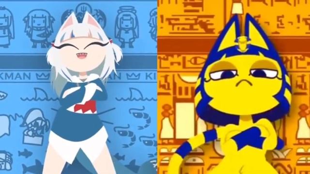 Ankha Zone Vs Ankha Dance But Cat Shark