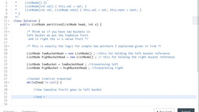 Partition List || LeetCode 86 || Two pointers problem смотреть онлайн