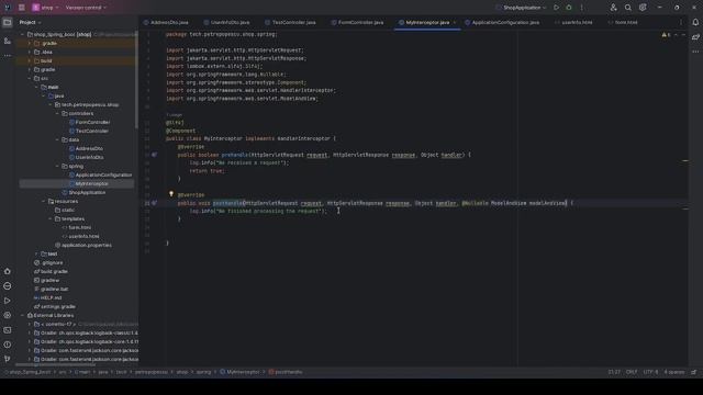 Intercepting HTTP Requests in Spring Boot смотреть онлайн