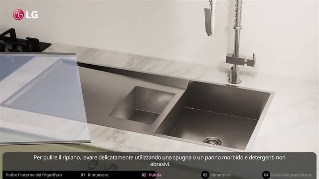 Frigoriferi LG | Come pulire l'interno di un frigorifero modello Side by Side (ita) смотреть онлайн