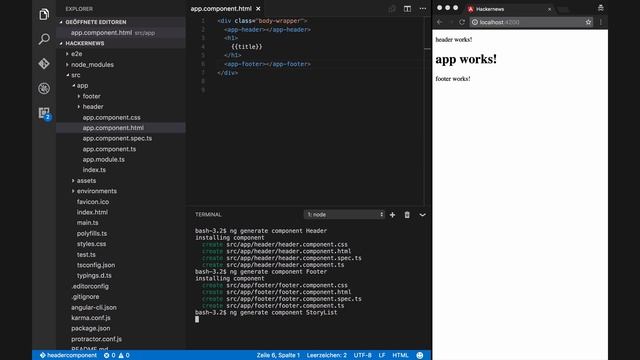 Hacker News clone with Angular 2 : Component Composition смотреть онлайн