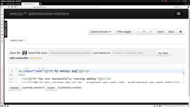 web2py tutorial смотреть онлайн