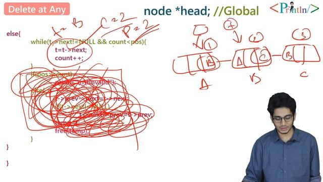 #3.9 Delete Node from a Specific Position of a Doubly Linked List|with Coding|Data Structure|Printl смотреть онлайн