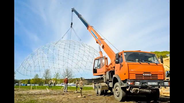 Геодезический купольный дом Uniqupol смотреть онлайн