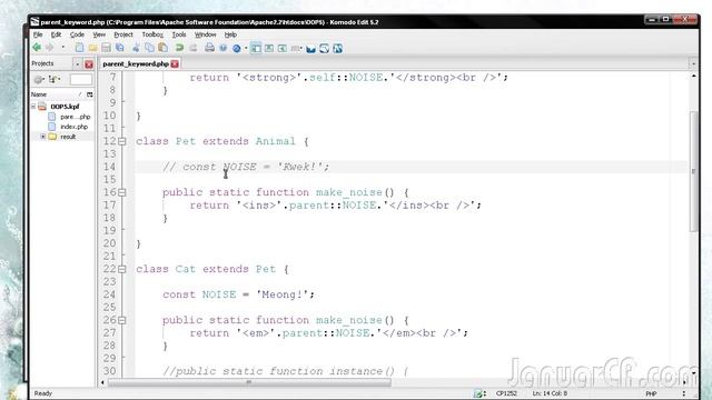 OOP PHP #29 : parent keyword смотреть онлайн