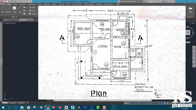 Architectural Drawings (Sinhala)- Part 01 - AutoCAD House Plan смотреть онлайн