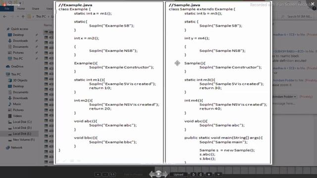 static and non static member execution flow with combination//CORE JAVA смотреть онлайн