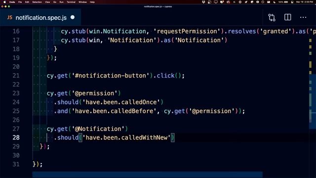 Interacting with Browser Notifications with Cypress - Test Automation Cookbook смотреть онлайн