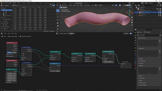 Export geometry nodes UVs to other file formats like OBJ смотреть онлайн