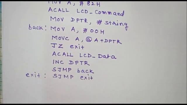Lecture 26: 8051 Assembly Language Program To Interface LCD | LCD Programming