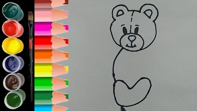 Ayiq rasmini chizish / Rasm chizish / сурет салып уйрену / Сурет салу Аюдың / How to draw a bear смотреть онлайн