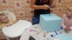 Детская стиральная машина из коробки