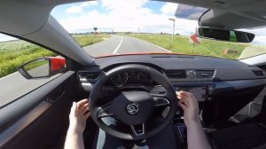 2016 Skoda Superb Combi 280 hp POV test drive GoPro