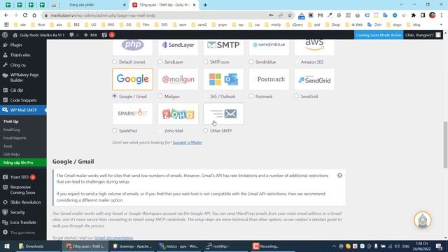 Hướng dẫn cài đặt SMTP của Gmail vào website WordPress để gửi mail смотреть онлайн